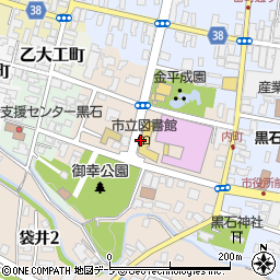 青森県黒石市内町周辺の地図