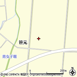 青森県弘前市独狐笹元周辺の地図