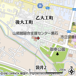 青森県黒石市甲大工町周辺の地図