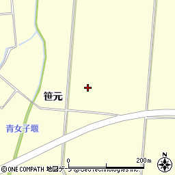 青森県弘前市独狐（笹元）周辺の地図