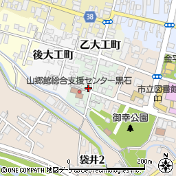 青森県黒石市甲大工町23周辺の地図