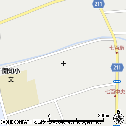 六戸町役場　七百地区公民館周辺の地図