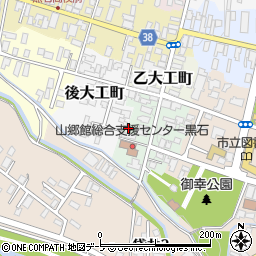 青森県黒石市甲大工町22周辺の地図