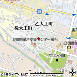青森県黒石市甲大工町21周辺の地図