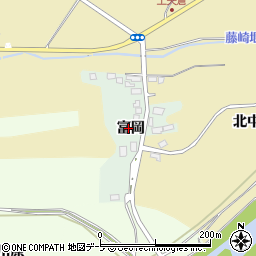 青森県南津軽郡田舎館村土矢倉富岡周辺の地図