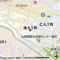 青森県黒石市後大工町28周辺の地図