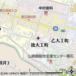 青森県黒石市後大工町36周辺の地図