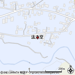 青森県弘前市折笠法立堂周辺の地図