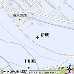 青森県藤崎町（南津軽郡）藤崎（新城）周辺の地図
