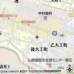 青森県黒石市後大工町105周辺の地図