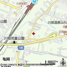 川部和泉郵便局周辺の地図