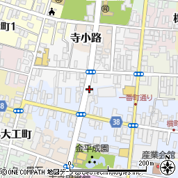 青森県黒石市上町周辺の地図