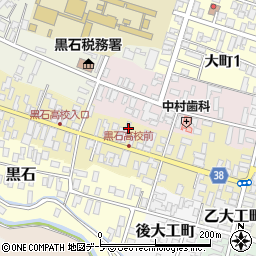 青森県黒石市元町22周辺の地図