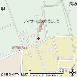 青森県黒石市東野添長坂道北155周辺の地図