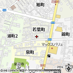 青森県黒石市若葉町20-2周辺の地図