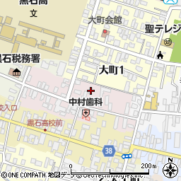 青森県黒石市大板町40周辺の地図