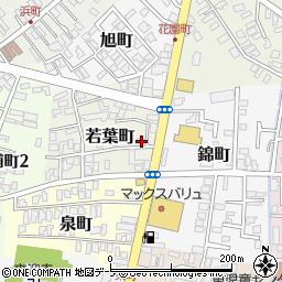 青森県黒石市若葉町54周辺の地図