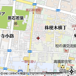 青森県黒石市油横丁24-1周辺の地図