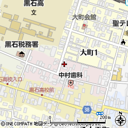 青森県黒石市大板町57周辺の地図