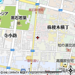 青森県黒石市油横丁24周辺の地図