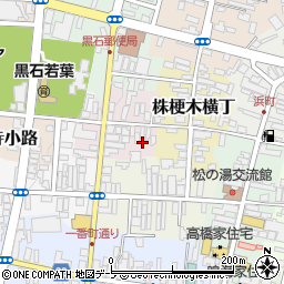 青森県黒石市油横丁16周辺の地図