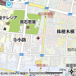 青森県黒石市油横丁7周辺の地図