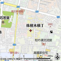 青森県黒石市株梗木横丁33周辺の地図