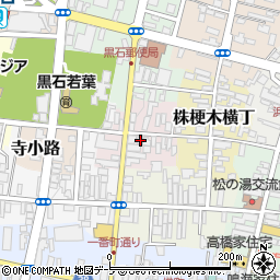 青森県黒石市油横丁21-4周辺の地図