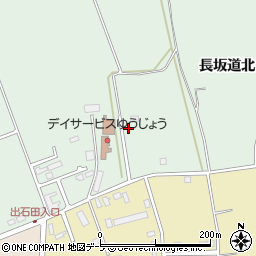 青森県黒石市東野添長坂道北142周辺の地図