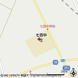 六戸町立七百中学校周辺の地図