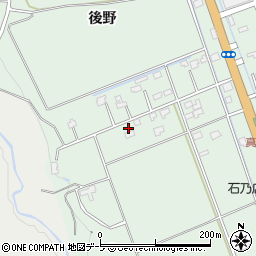 青森県十和田市洞内後野323周辺の地図