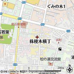 青森県黒石市株梗木横丁27周辺の地図