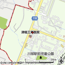 津軽三育医院周辺の地図