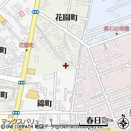 青森県黒石市花園町15周辺の地図