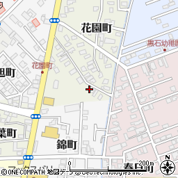 青森県黒石市花園町13周辺の地図