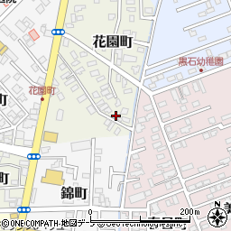 青森県黒石市花園町19周辺の地図