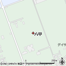 青森県黒石市八甲周辺の地図