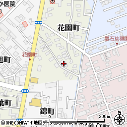 青森県黒石市花園町21周辺の地図