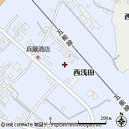 青森県藤崎町（南津軽郡）藤崎（西浅田）周辺の地図