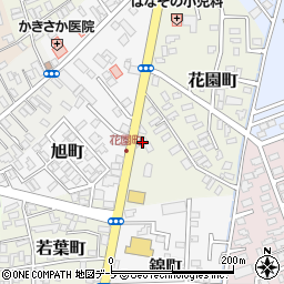 青森県黒石市花園町2周辺の地図