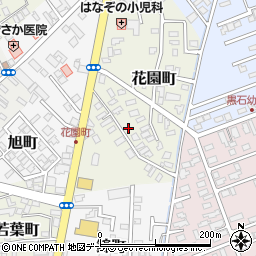 青森県黒石市花園町24周辺の地図