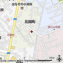 青森県黒石市花園町51-17周辺の地図