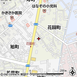 青森県黒石市花園町8周辺の地図