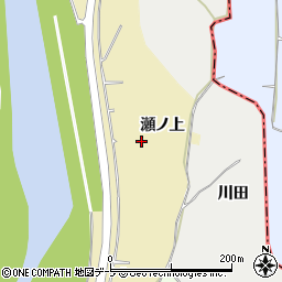 青森県弘前市町田（瀬ノ上）周辺の地図