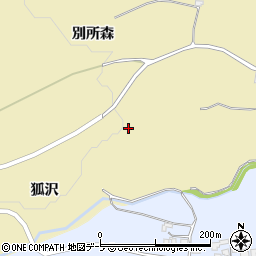 青森県弘前市中別所狐沢43周辺の地図