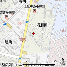 青森県黒石市花園町28周辺の地図
