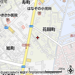 青森県黒石市花園町29周辺の地図