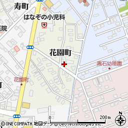 青森県黒石市花園町51-14周辺の地図