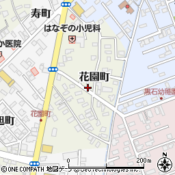 青森県黒石市花園町周辺の地図
