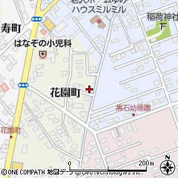 青森県黒石市花園町49-6周辺の地図